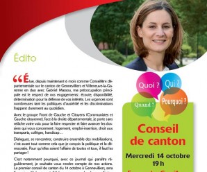 Premier numéro de ma lettre de Canton