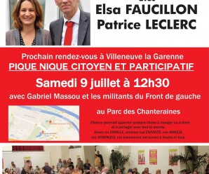 Prochain rendez-vous à Villeneuve le 9 juillet à 12h30 au Parc des Chanteraines